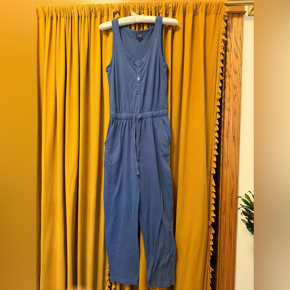 GAP Blue Sleeveless Jumpsuit
